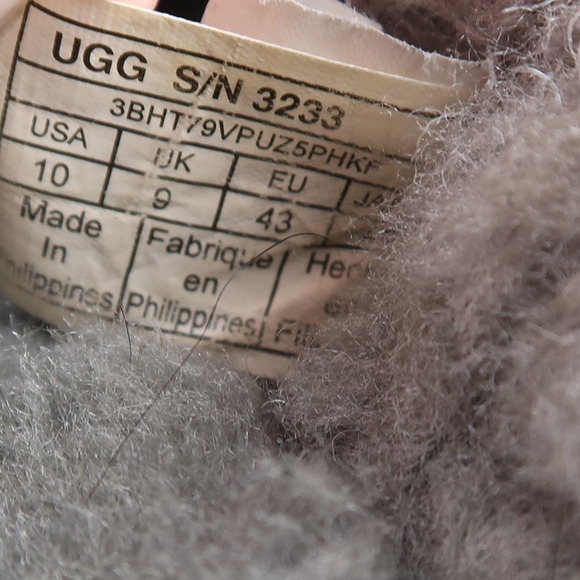 Ugg Shoes Mens 10 Ascot Slipper Wool Leather Loafer Rubber Sole Slip On Casual - Picture 11 of 12